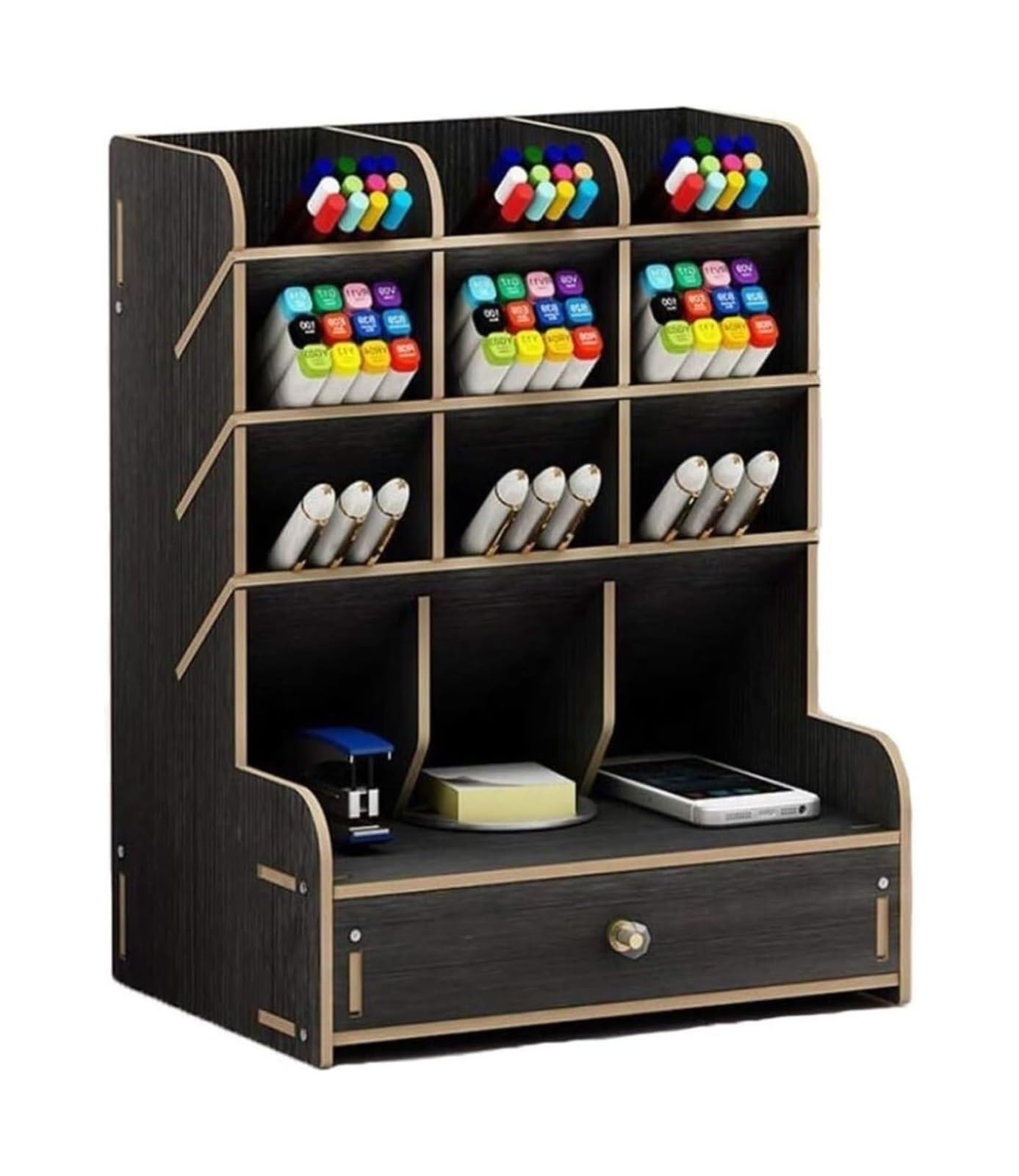 Organizer da scrivania in legno