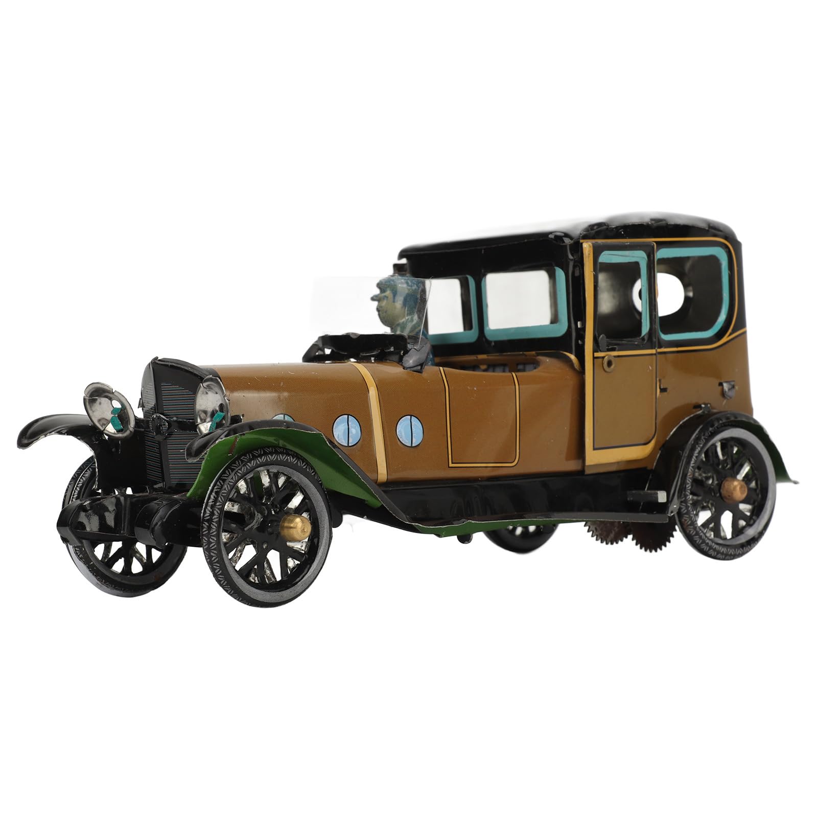RiToEasysports Juguete de Coche Vintage, Mecanismo de Cuerda Retro Hecho a Mano en Hojalata para Colección de Adultos y Regalo de Fiesta de Cumpleaños