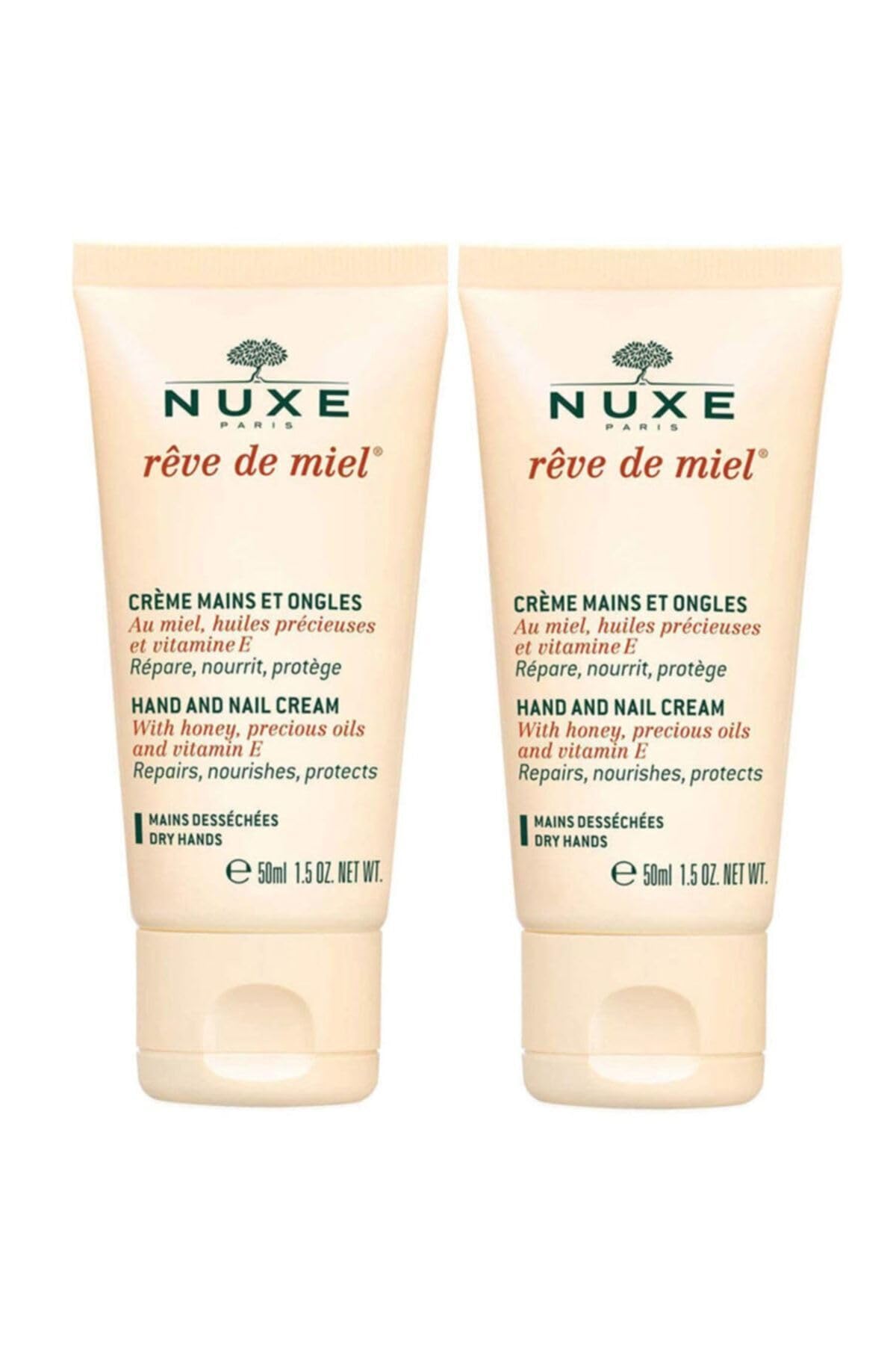 Nuxe Honey Dream Hand And Nail Cream For Women, 2 x 50 ml