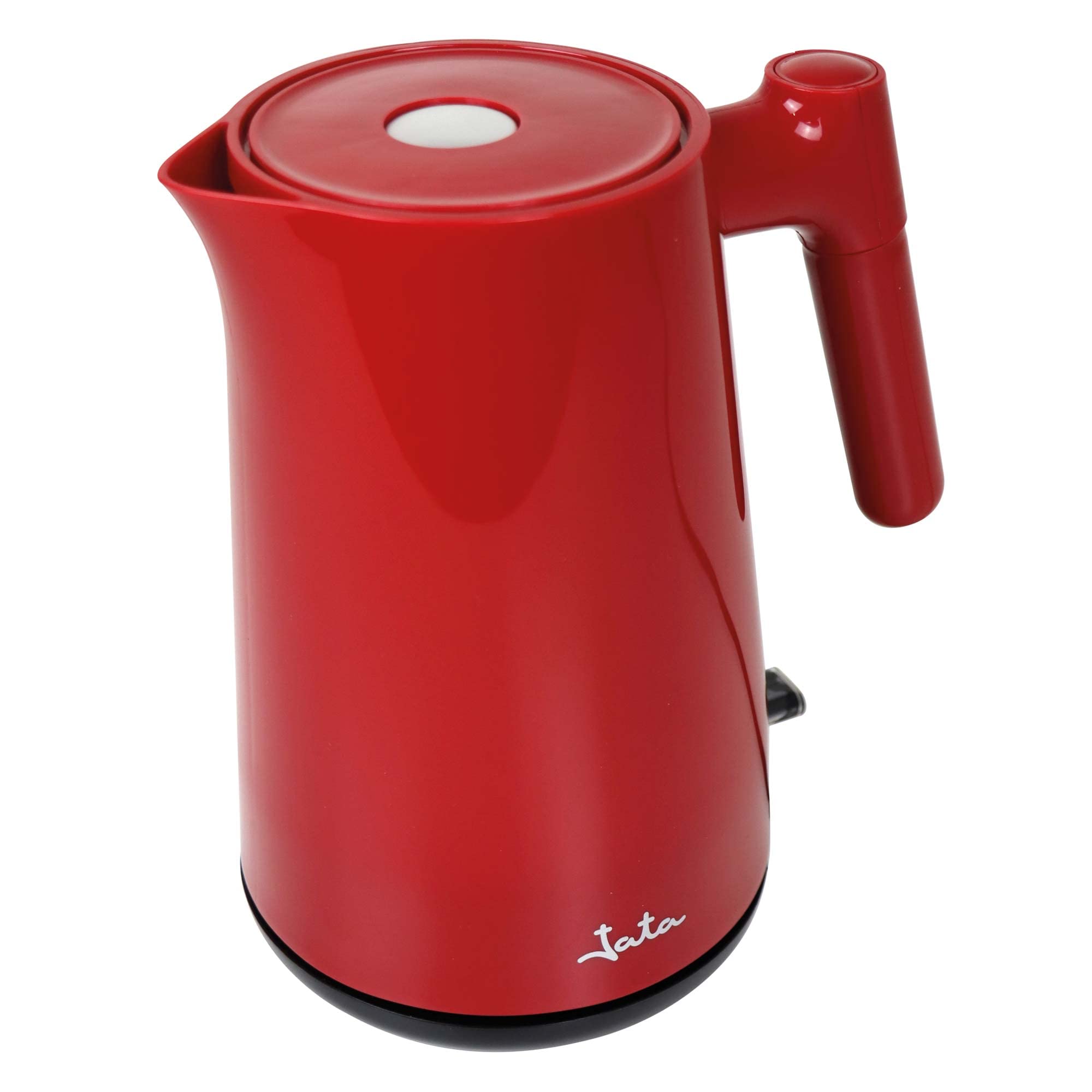 JATA JEHA1808 Elektrische waterkoker, inhoud 0,8 l, 1000 W, maximale snelheid, anti-kalkfilter, 360° draaibare bodem, lichtindicator, BPA-vrij, eenvoudige reiniging, draadloze kan