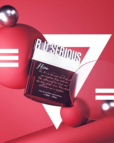 Miniatura 6 de R U Serious Him Eau de Parfum Spray para hombre, 3.4 onzas líquidas, fragancia masculina aromática, fresca y sensual