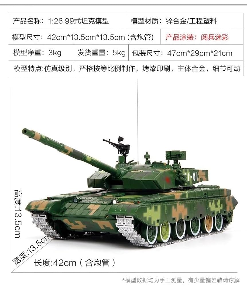 戦車の模型28台 自国現用主力戦車の威容を完全新金型で再現！中国・ボーダー