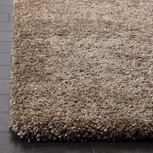 Image of F & B RUGS ; SUPERIOR QUALITY PRODUCTS Firoz and Brothers Handwoven Super Soft Indoor Modern Shag Microfibre Silky Fluffy Smooth 9x12 feet Beige A