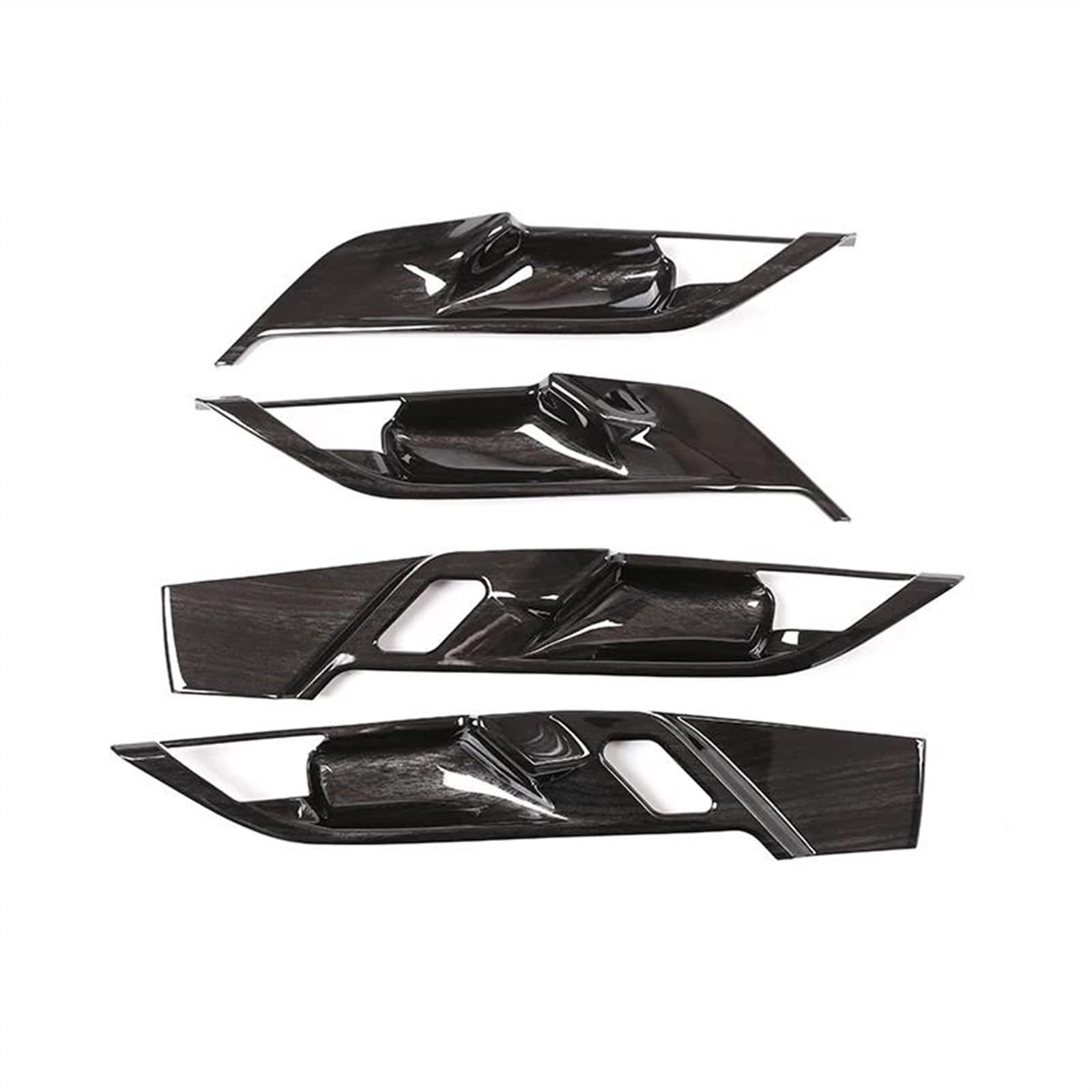 BLNETU Car Inner Door Handle Cover Door Bowl Protective Trim Sticker for X1 F48 X2 F47 2016 2017 2018-2021 (Black Wood Grain)