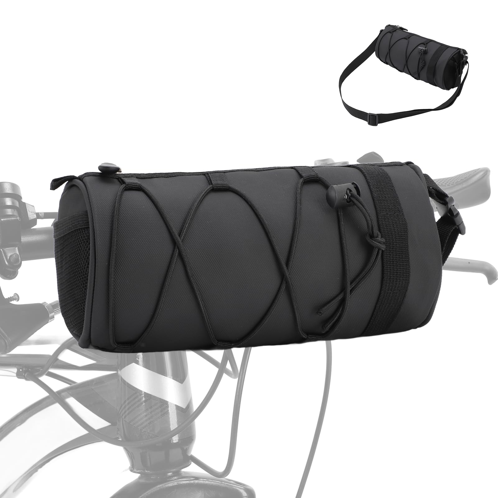 Multifunctional Waterproof Mountain Bike Handlebar Bag - 2.5L Front Rack Crossbody, With Multiple Hanging Methods