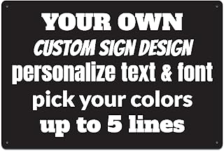 Custom Personalized Metal Sign 12x8-Inch for Office, Business, Workplace, Home, Delivery Signs UV Protective Ink for Indoor or Outdoors | Customize for No Trespassing, Deliveries, Personalize Address Signs | No Rust Aluminum Sign