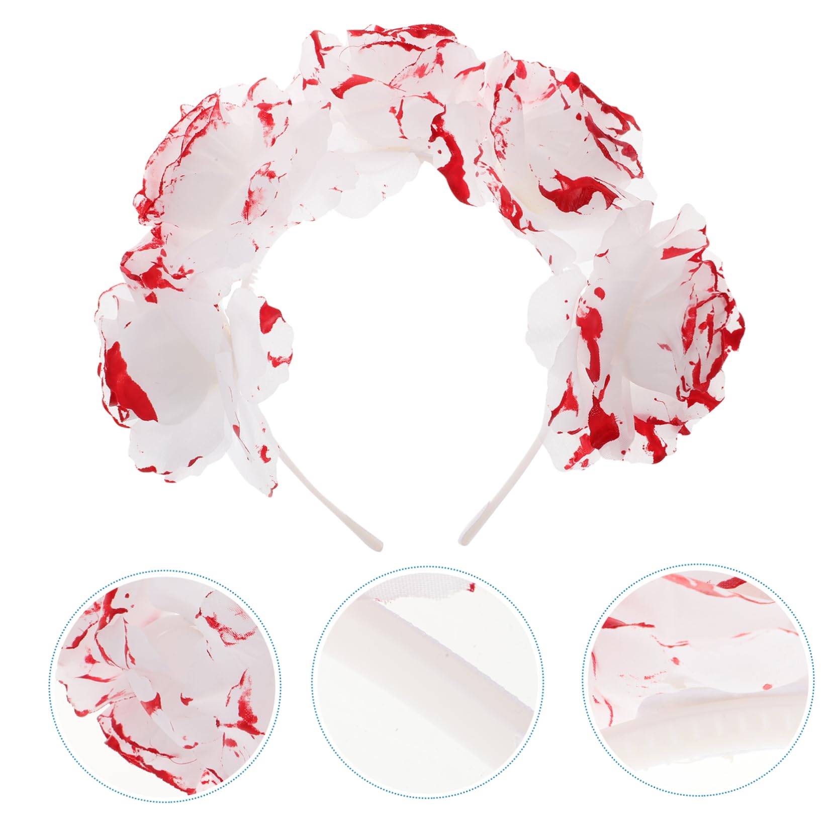 FOMIYES Élastiques Roses pour Femme Élastiques de Plage et Halloween Accessoire de Cheveux Décoratif