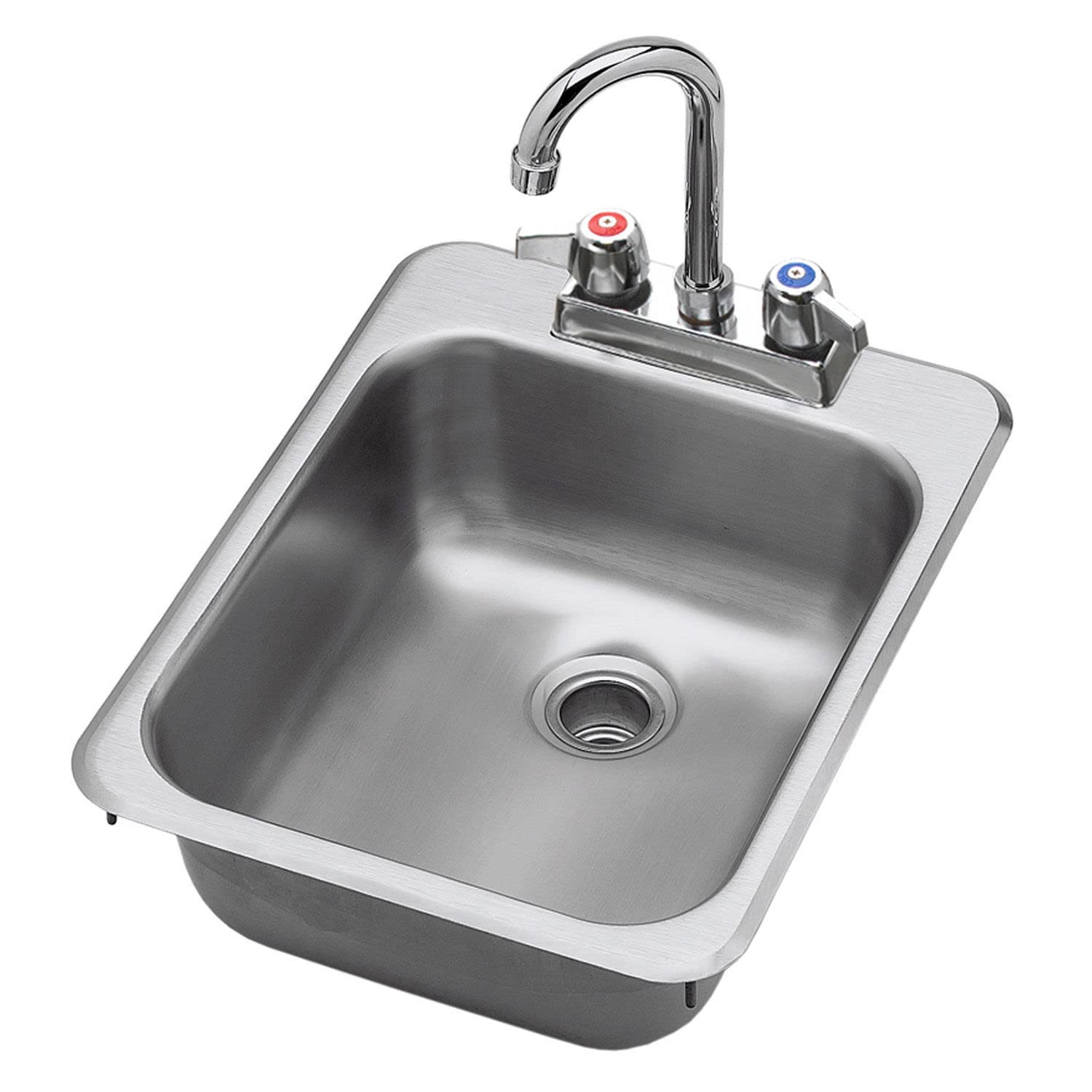 Évier lave-mains en inox robuste Krowne Hs-1317 dimensions 33 x 43,2 cm