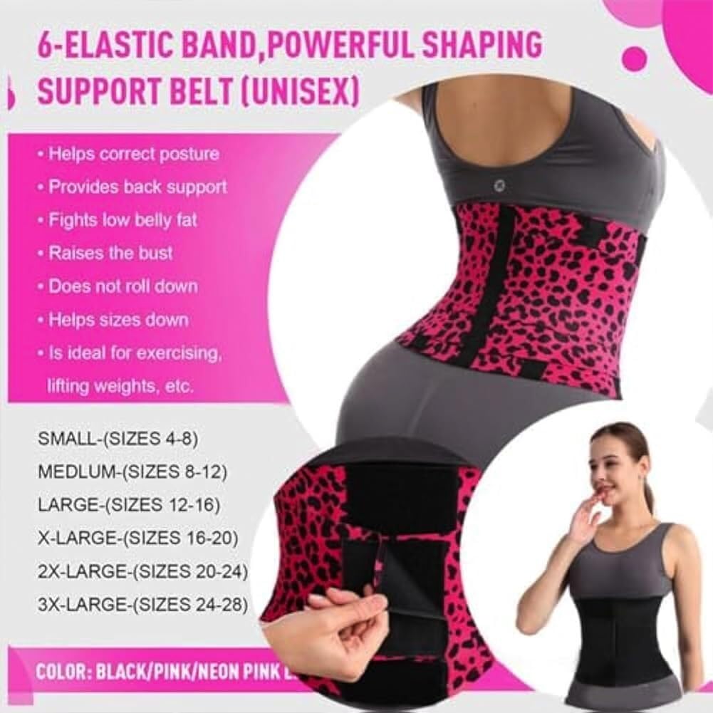 Damen Dreifach Wickel Elastischer Bauchgurt Sport Bauchgurt Body Shaping Bauchgürtel