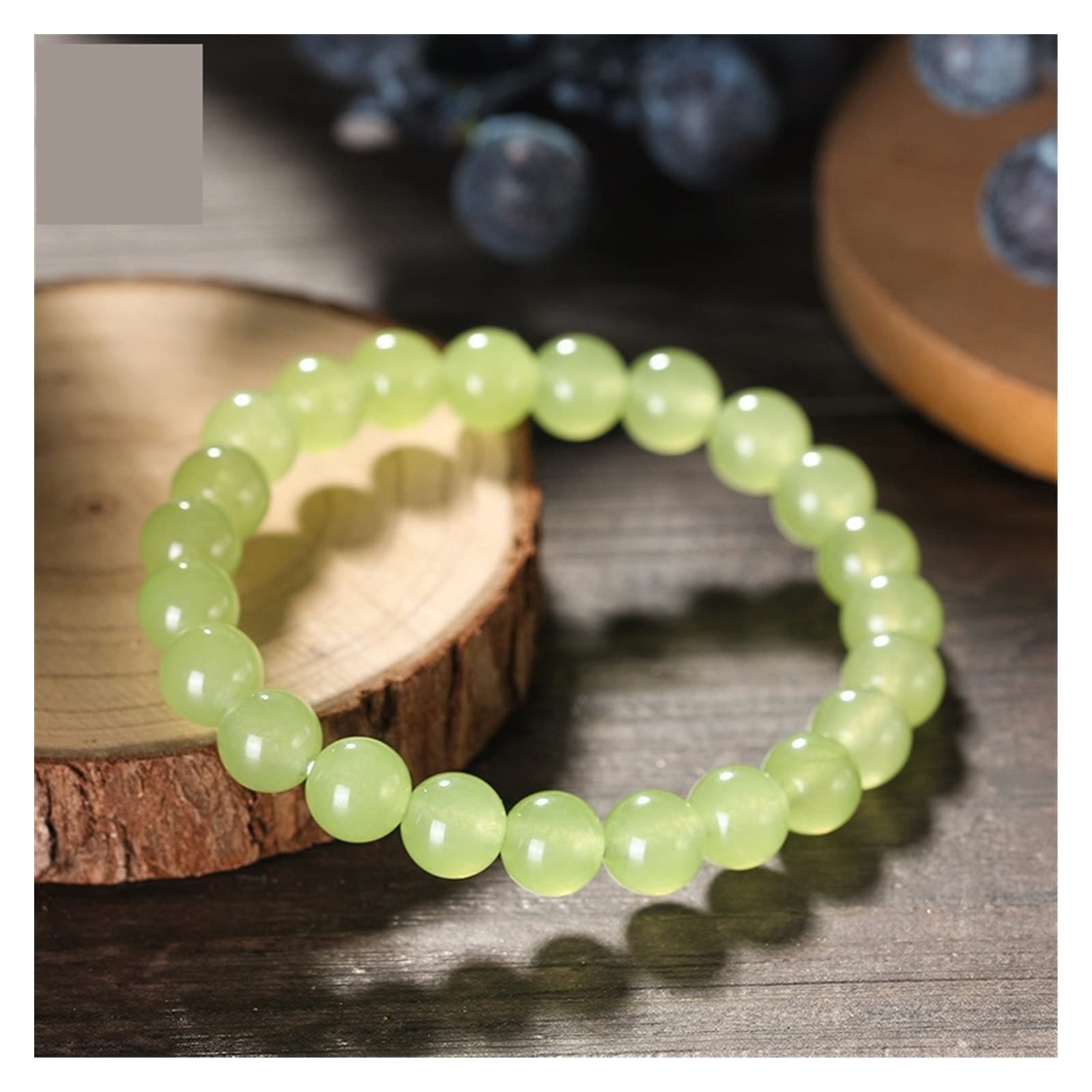 Amazon.co.jp: ブレスレット 宝石グリーンペリドットブレスレット女性