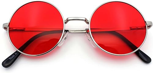 SA106 Gafas de sol hippie redondas con lentes de gradiente de color de verano