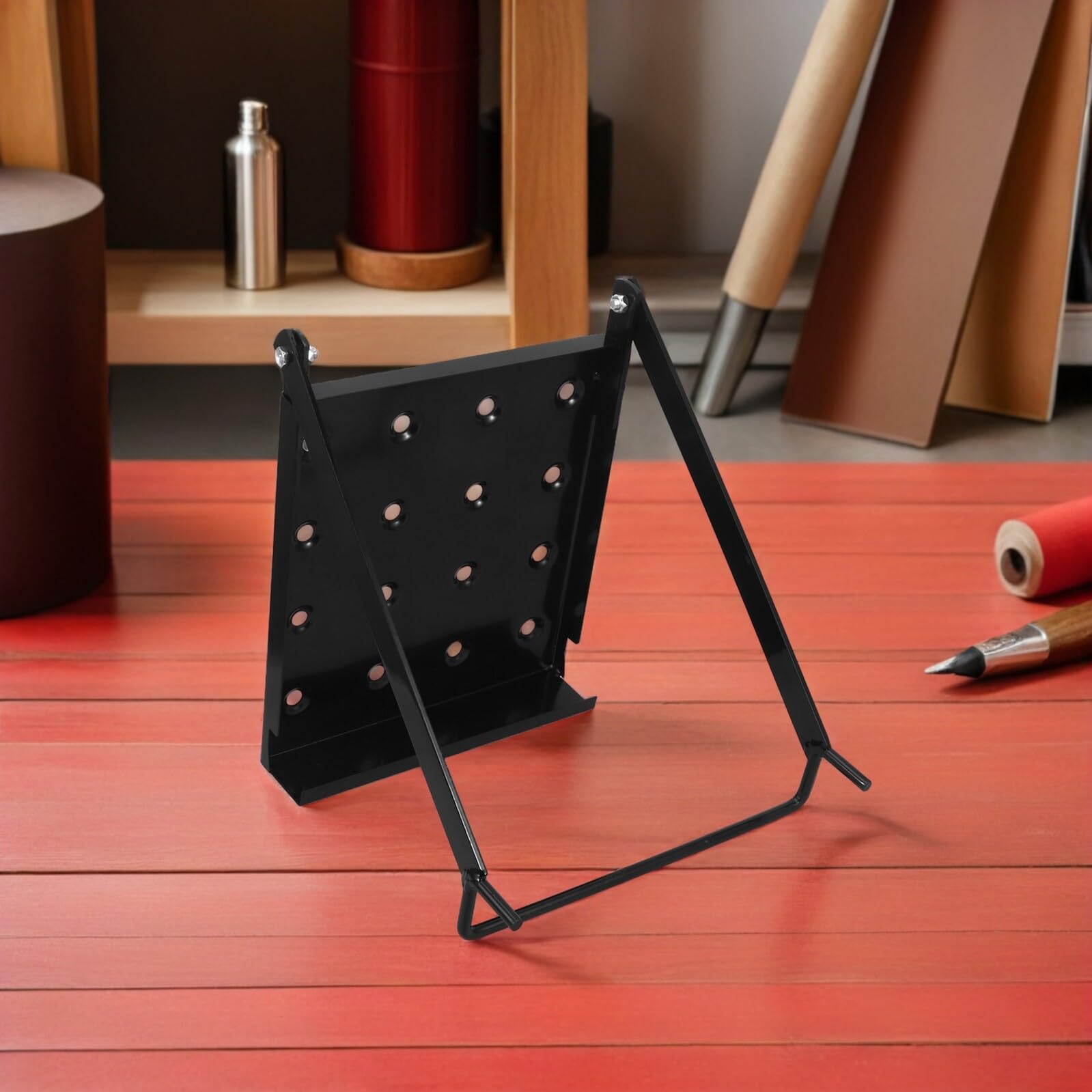 Plataforma Plegable para Escalera a con ficie Anslizante Soporte para Herientas y Pintura con Escaleras cóas y Extebles para Mantenimiento