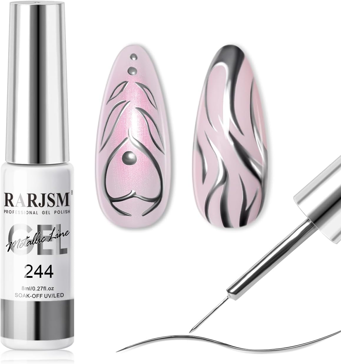 Metallic Silver Gel Liner