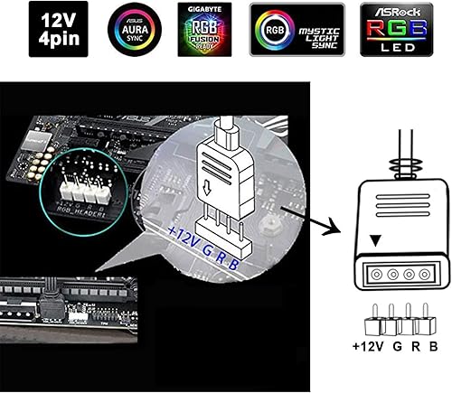 Miniatura 4 de airgoo NEON - Tira LED RGB para PC, tubo de goma de silicona difusa de 15.75 x 0.55 x 0.28 pulgadas, para cabezal RGB de 12 V de 4 pines, viene con