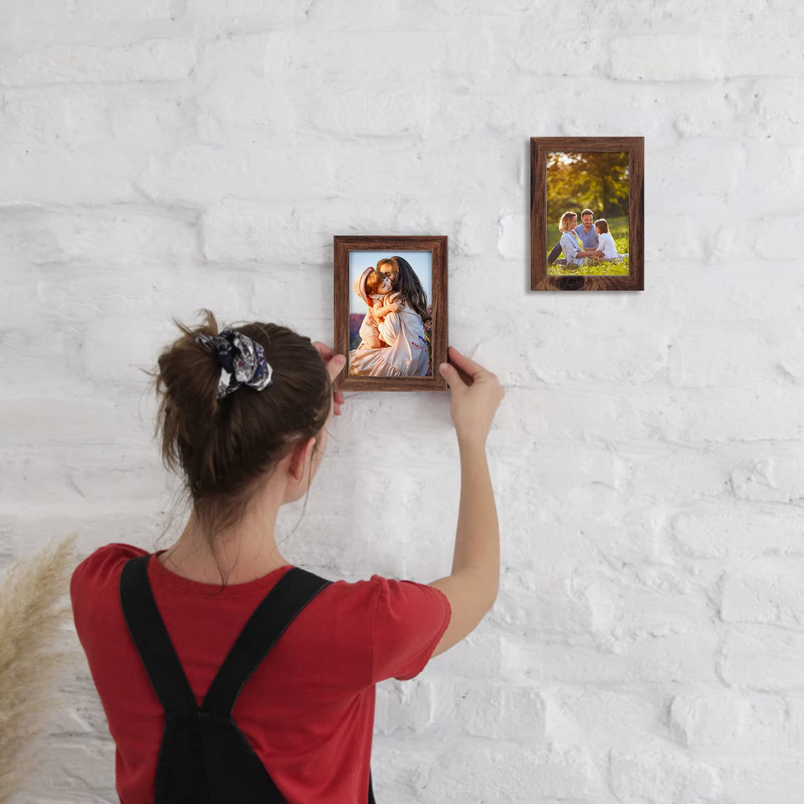 Amazon.co.jp: Giftgarden 4x6 写真フレーム ブラウン 素朴な