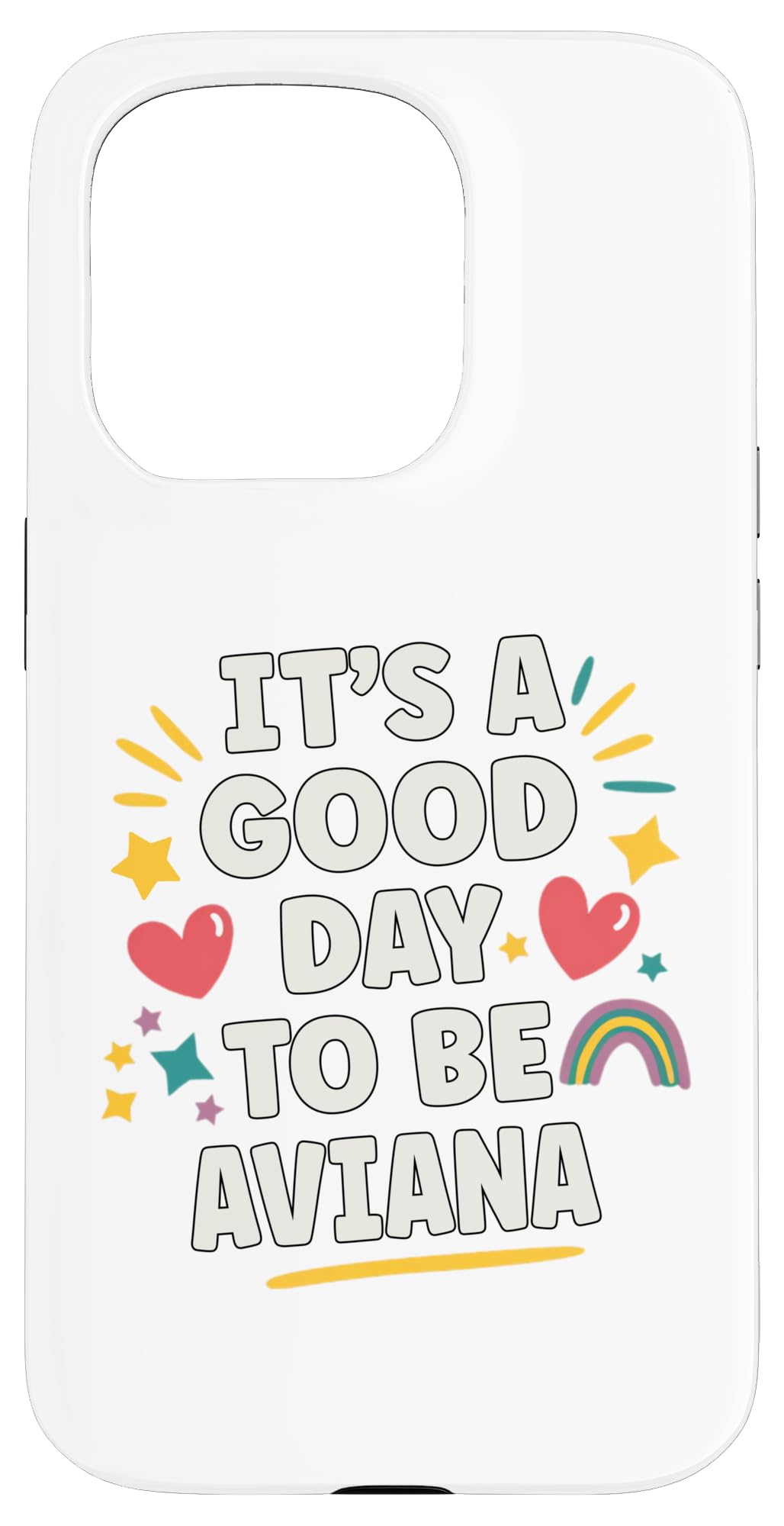 iPhone 15 Pro AVIANA Personalized Retro Girls Custom AVIANA Name Case