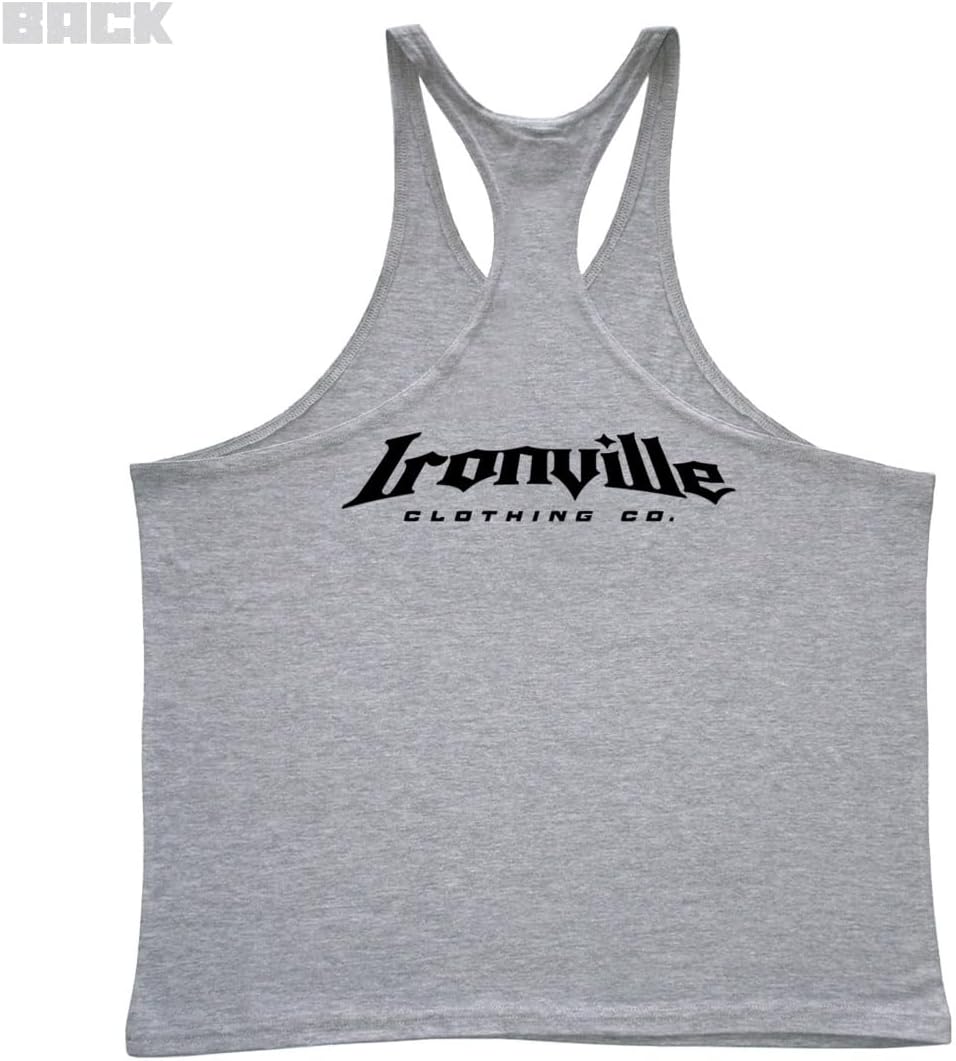 Ironville Branded Logo Bodybuilding Stringer Tank Top