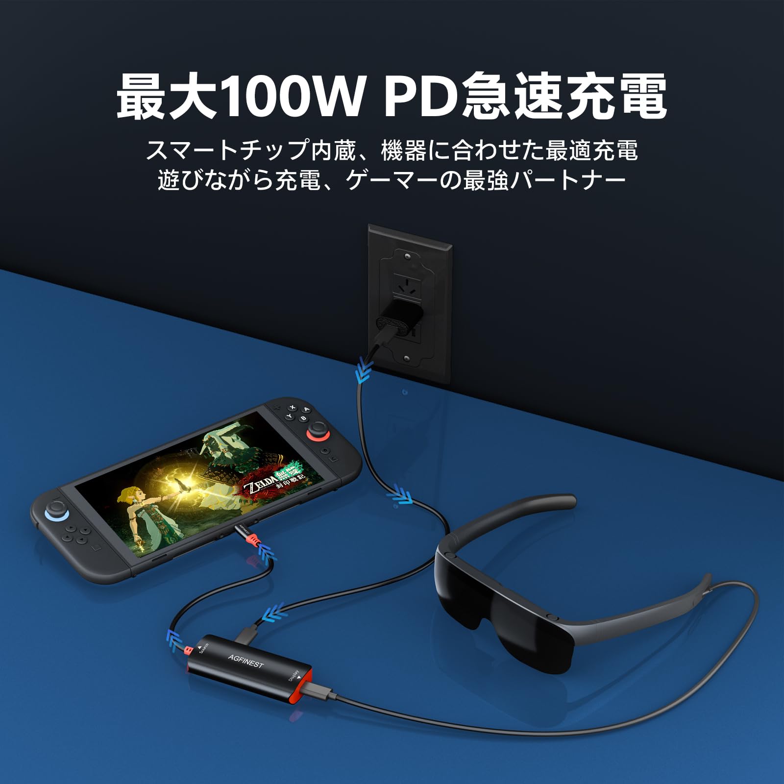 Amazon.co.jp: 【Switch 2対応・120Hz極致映像】ARグラス 変換