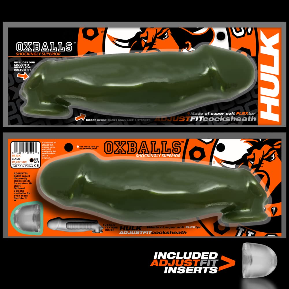 Oxballs - The Hulk, Gargantic Cocksheath, Army - Indulge in a Gargantic  Cocksheath Experience with The Hulk in Army by Oxballs : Amazon.co.uk:  Health & Personal Care