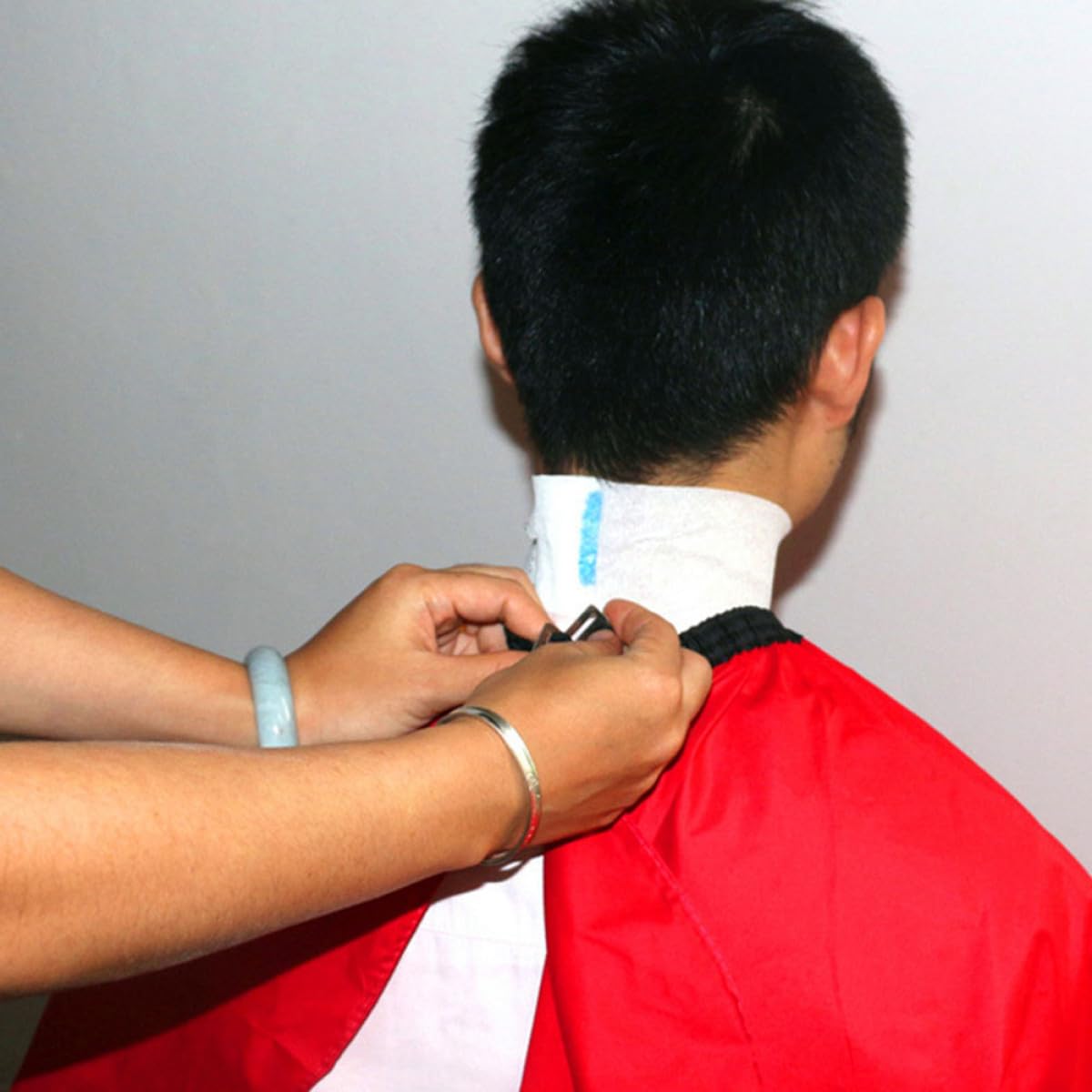 LIFKOME Cuello Práctico de Madera White desechable de Pulpa Protector Usar y Paquete de 800 Hojas Cómodo para Barbería Corte de Cabello en Casa