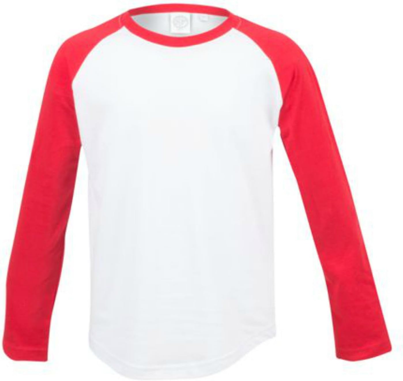 Skinni Minni Childrens/Kids Long Sleeve Baseball T-Shirt Raglan Jersey (Age 7-8, White/Red)