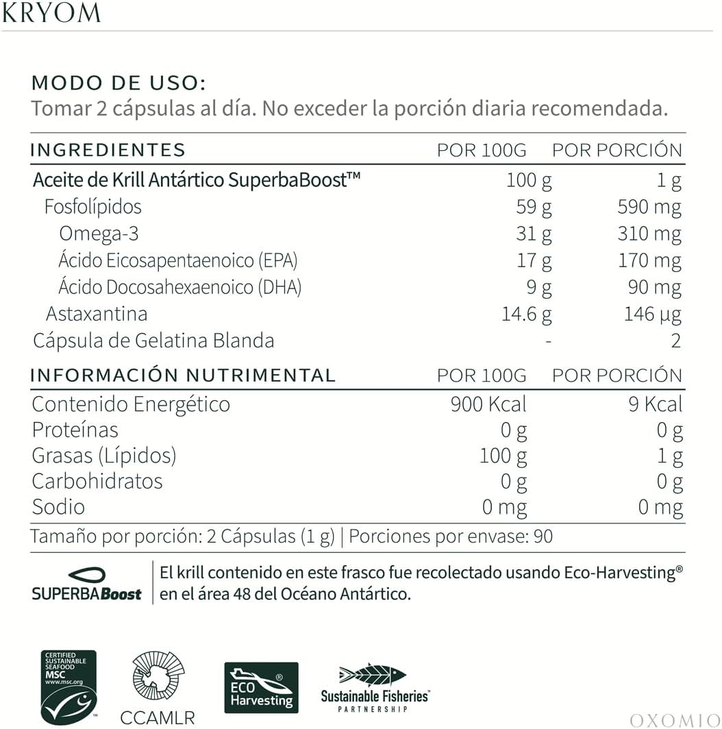 OXOMIO Antarctic Essential (300 Capsules (Glass Bottle))