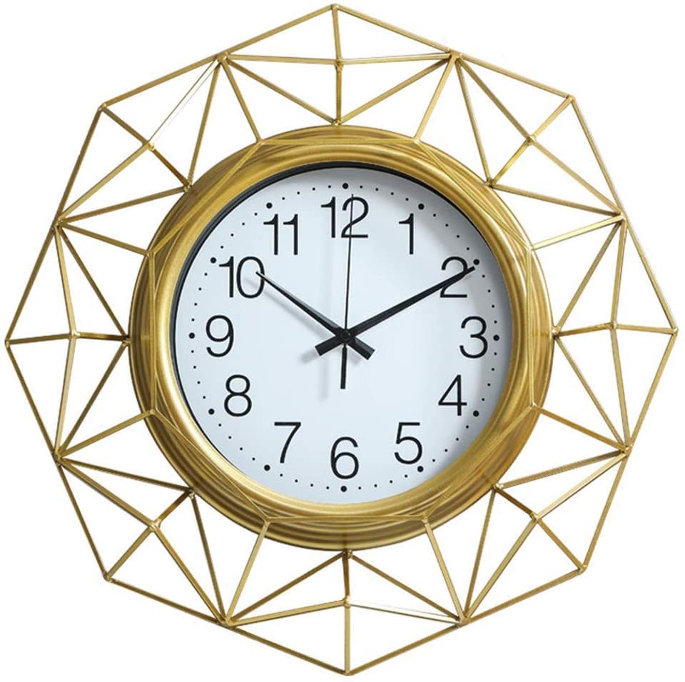 Horloge murale géante en fer de style industriel pour décoration maison et hôtel