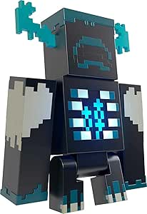 Mattel Minecraft Warden Action Figure with Lights, Sounds &amp; Attack Mode, Collectible Toy Inspired by Video Game, 3.25-inch