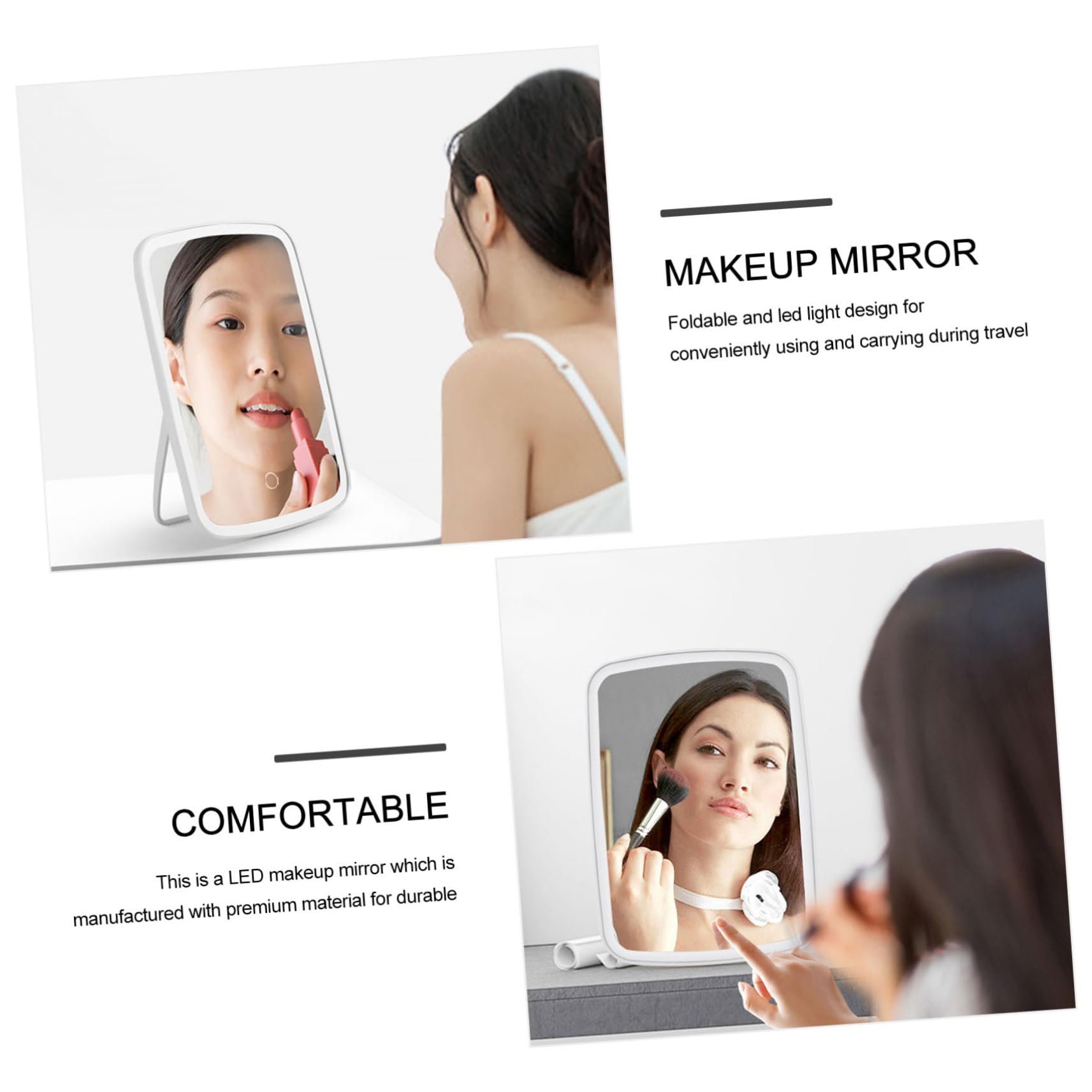 LED Portatile con Illuminazione Design e Compatto per Modalità per Make Up Situazione