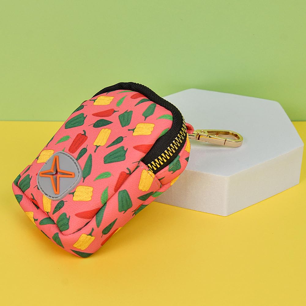 Dispensador Portátil De Bolsas De Basura Para Mascotas - De Tela Oxford, Con Clip, Varios Colores