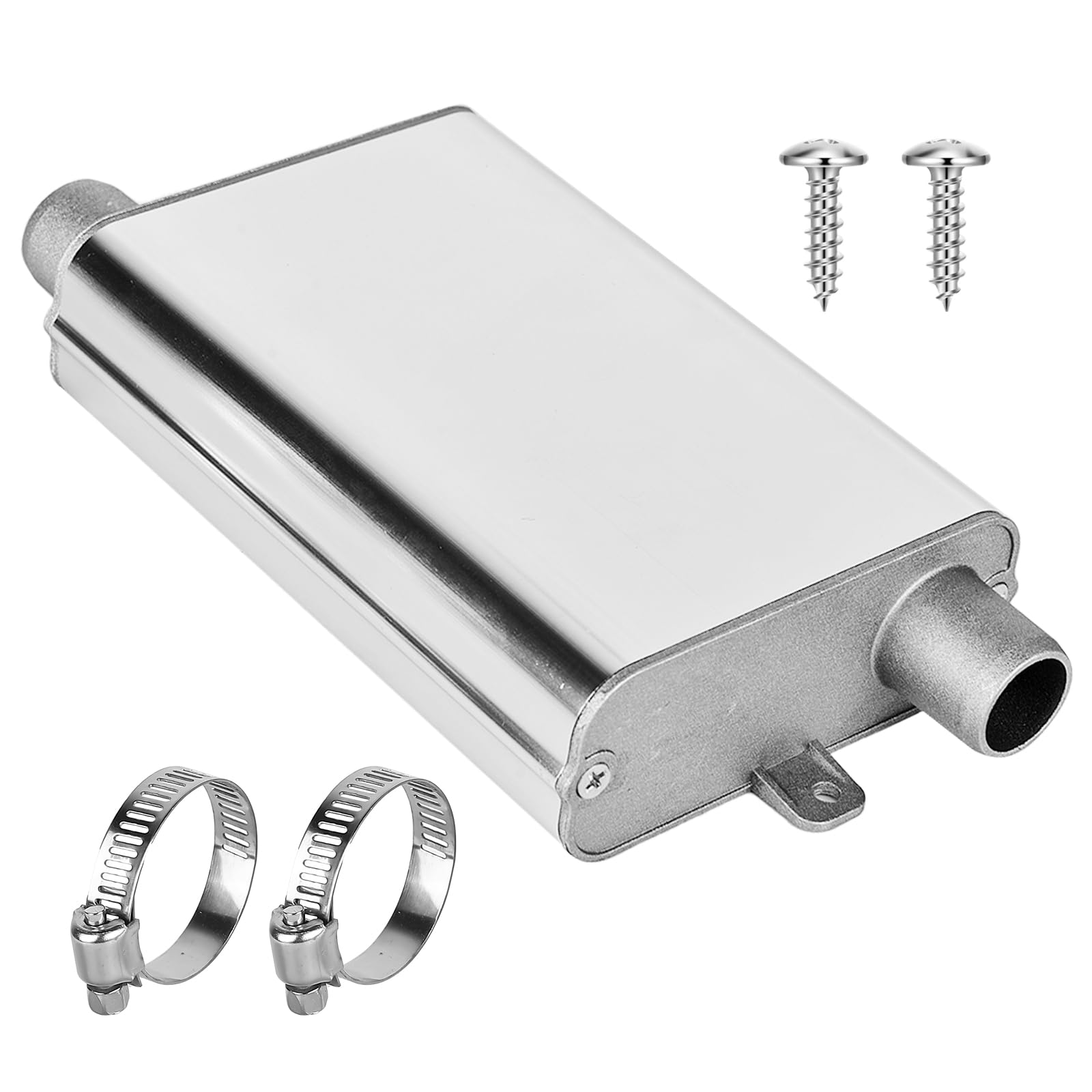 Tłumik, ogrzewanie postojowe ze stopu aluminium, rura wydechowa na olej napędowy, 24 mm, tłumik do awaryjnego agregatu prądu, tłumik do ogrzewania parkingowego, zestaw tłumików