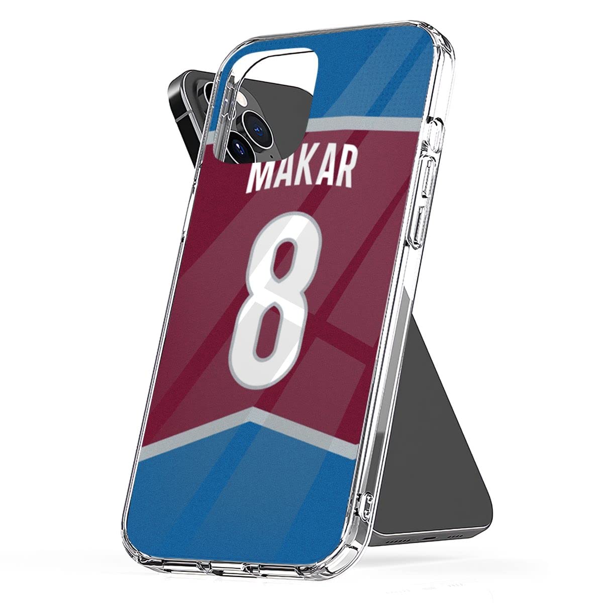 Phone Case Avalanche Cover of Accessories The Protect Colorado Shockproof Cale TPU Makar Home Jersey Back Compatible with iPhone 15 14 Pro Max 13 12 11 X Xs Xr 8 7 6 6s Mini Plus Transparent