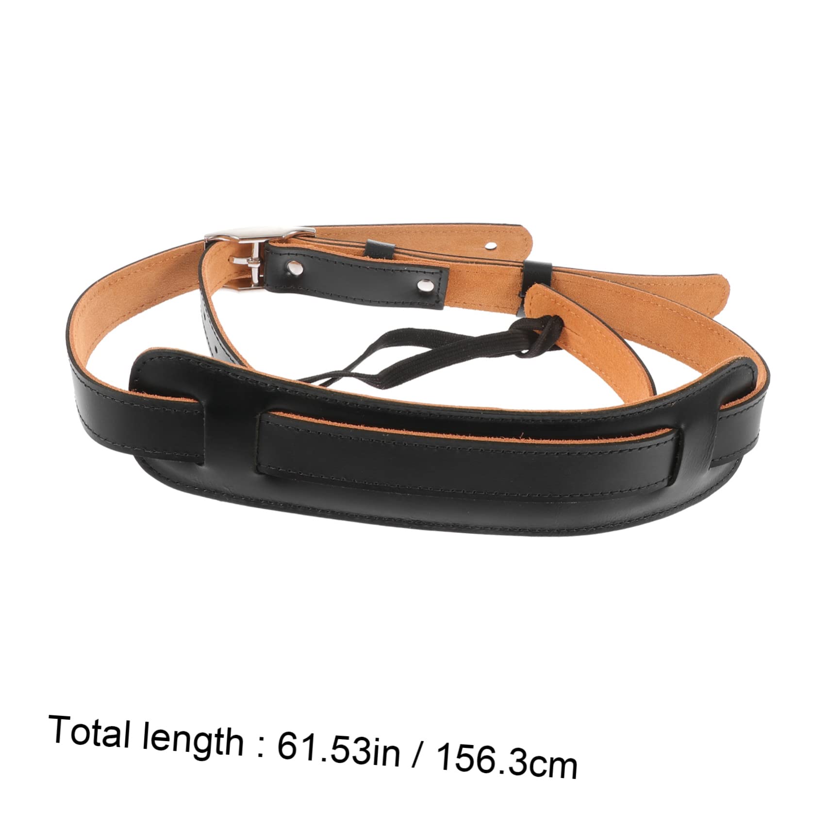 Kisangel Correa de Guitarra de Piel de Vaca Strap Premium Accesorio Musical Resistente Desgaste y Cómodo para Acústicas y Eléctricas