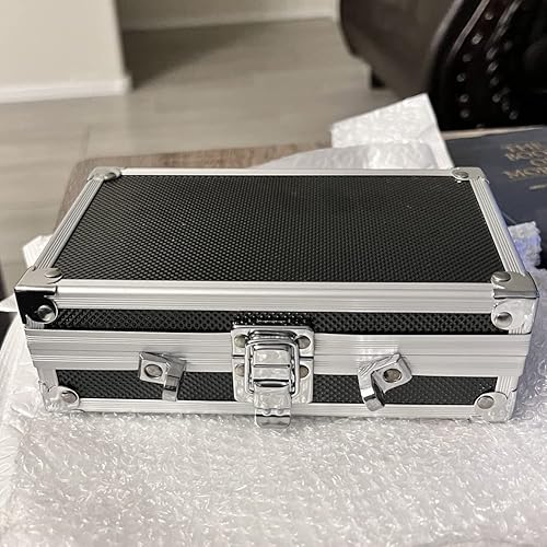 Miniatura 7 de Estuche de transporte de aluminio mini estuche de aluminio maletín de espuma estuche de transporte estuche de herramientas portátil 7087 x 4331 x