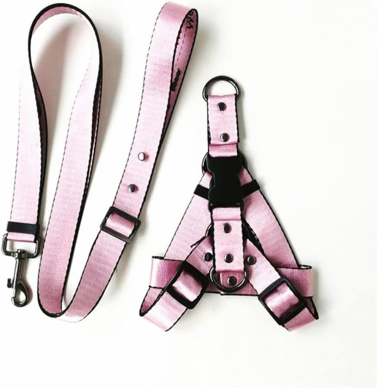 Hundegeschirr Halsband Leine Sets Hundeleine Geschirr und Halsband für Kleine Mittel Große Hunde-Geschirr und Leine 4-L