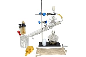 10-Piece Home Distiller Kit for Crafting Essential Oils, Moonshine, and Alcohol