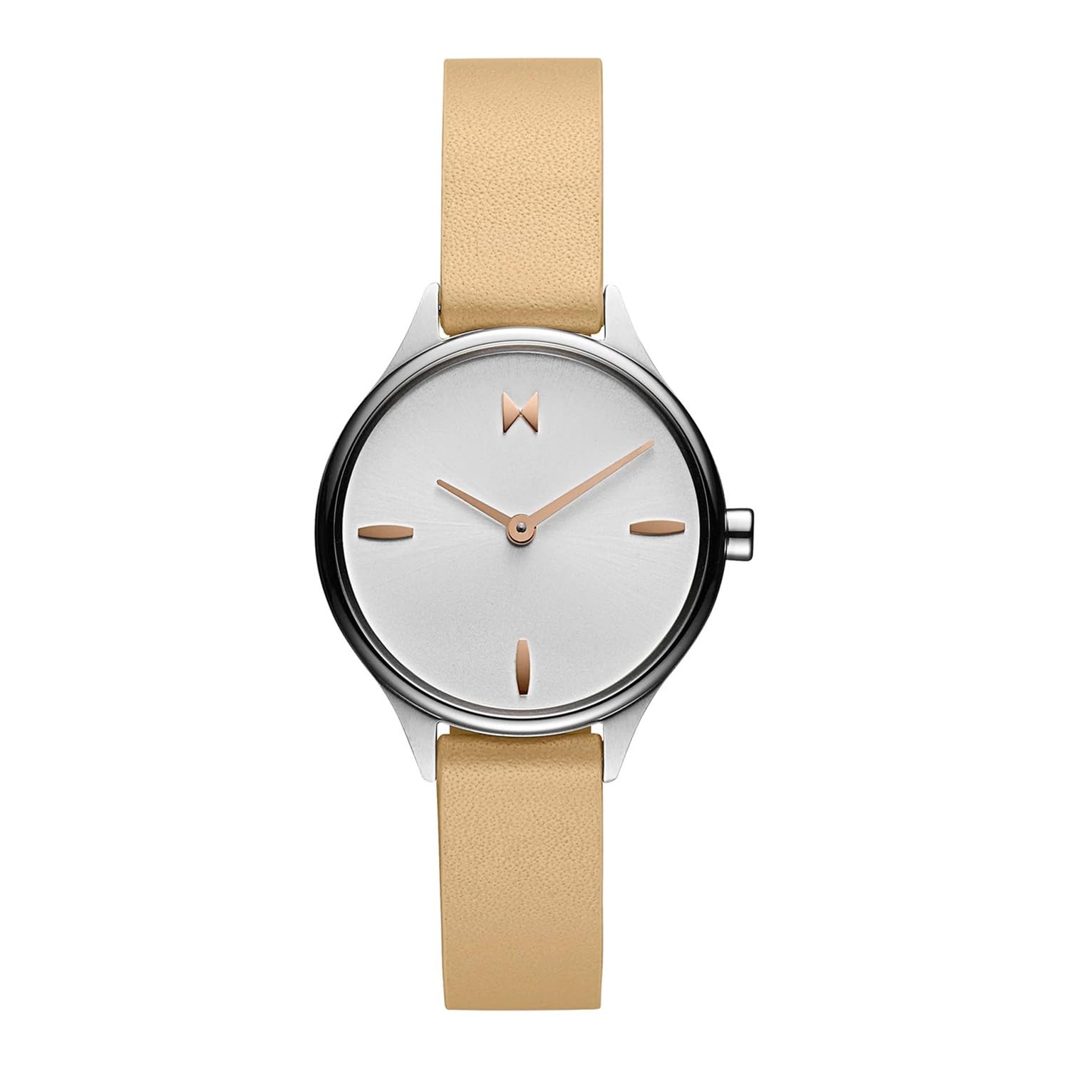 MVMT Analogue Quartz Watch for Women with Camel Brown Leather Strap - 28000279-D