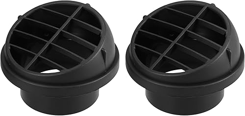 X AUTOHAUX 2 salidas de ventilación de aire caliente de 2.559in, calentador de conductos de plástico, salida de ventilación para automóvil, autobús,