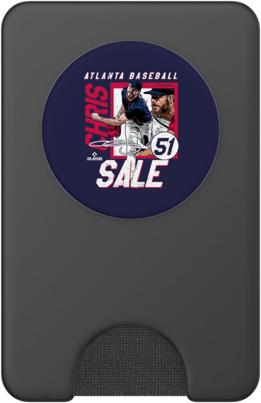 Chris Sale | Atlanta MLB Baseball Players | MLBCSA203M PopSockets PopWallet for MagSafe