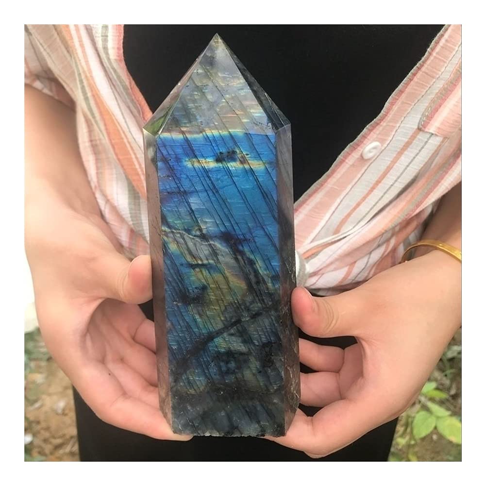 Sostegno Spirituale Guarigione della Bacchetta Magica della Bacchetta Magica del Labradorite di Cristallo Naturale