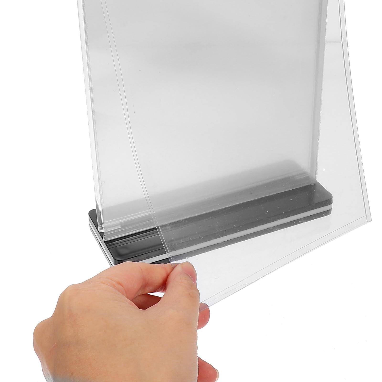 TOYANDONA 2 expositores acrílicos plegables de varias páginas, soporte para menú de escritorio, carpeta de anillas de 6 páginas, tamaño A5, para tarjetas de mesa, marcos de fotos, publicidad de