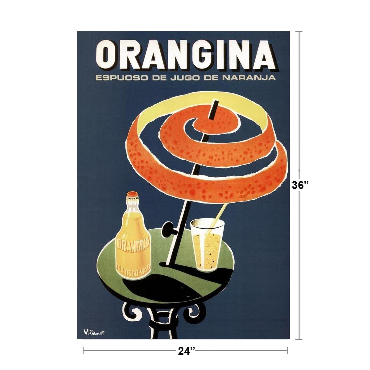 Amazon.com: Bernard Villemot Orangina Vintage Orange Drink
