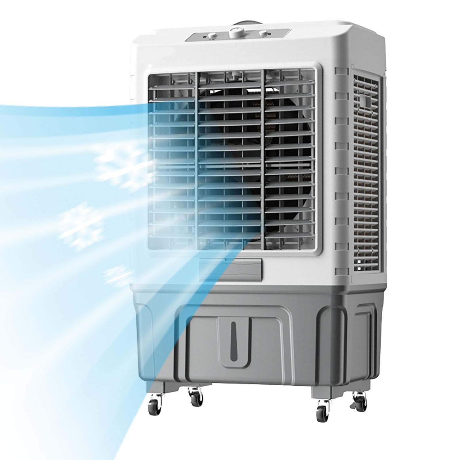 GTHTUHFD Swamp Cooler Evaporative Air Cooler With 3 Speeds & 120° Oscillation - Portable For Indoor, Outdoor Patio, Garage Use,50L 88cm/35in