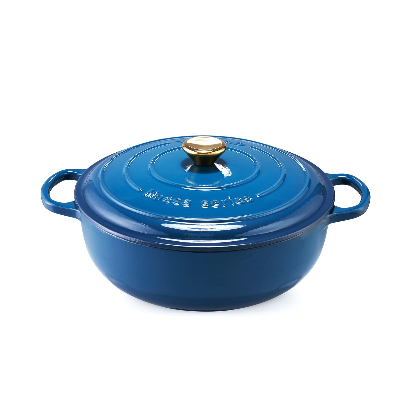 Yanzao Enameled Cast Iron Dutch Oven Pot with Lid and Handle, 12.4 lb, Ceramic Interior, Nonstick, Large Cast Iron Pot, Cooking Pot, Dutch Oven for Sourdough Bread Baking, Rice, Cooking Spanish,