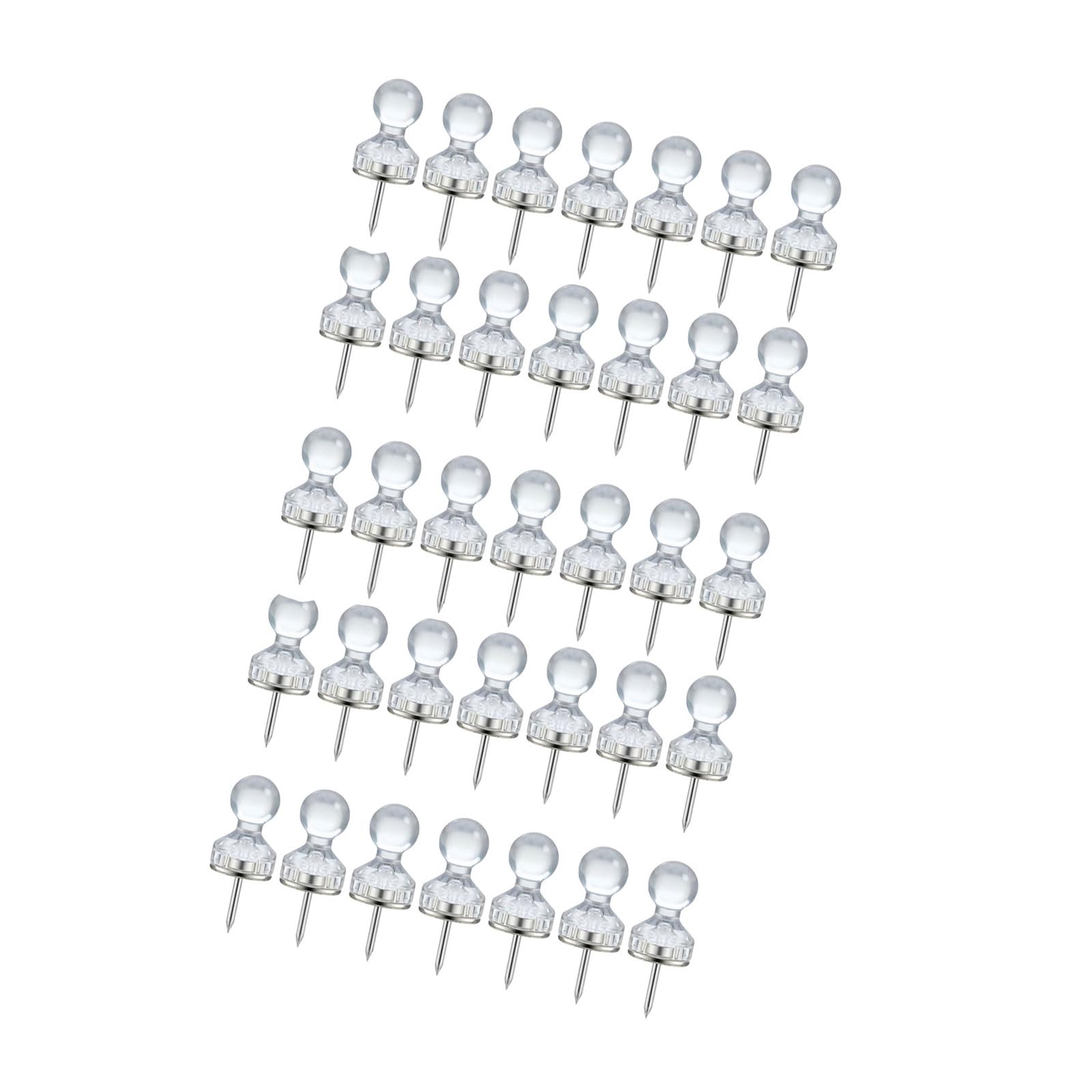 40Pcs Push Pins Cork Notice Board Tacks with Magnet for School Offices Whiteboard Boards Bulletin and Fridge Push Pins