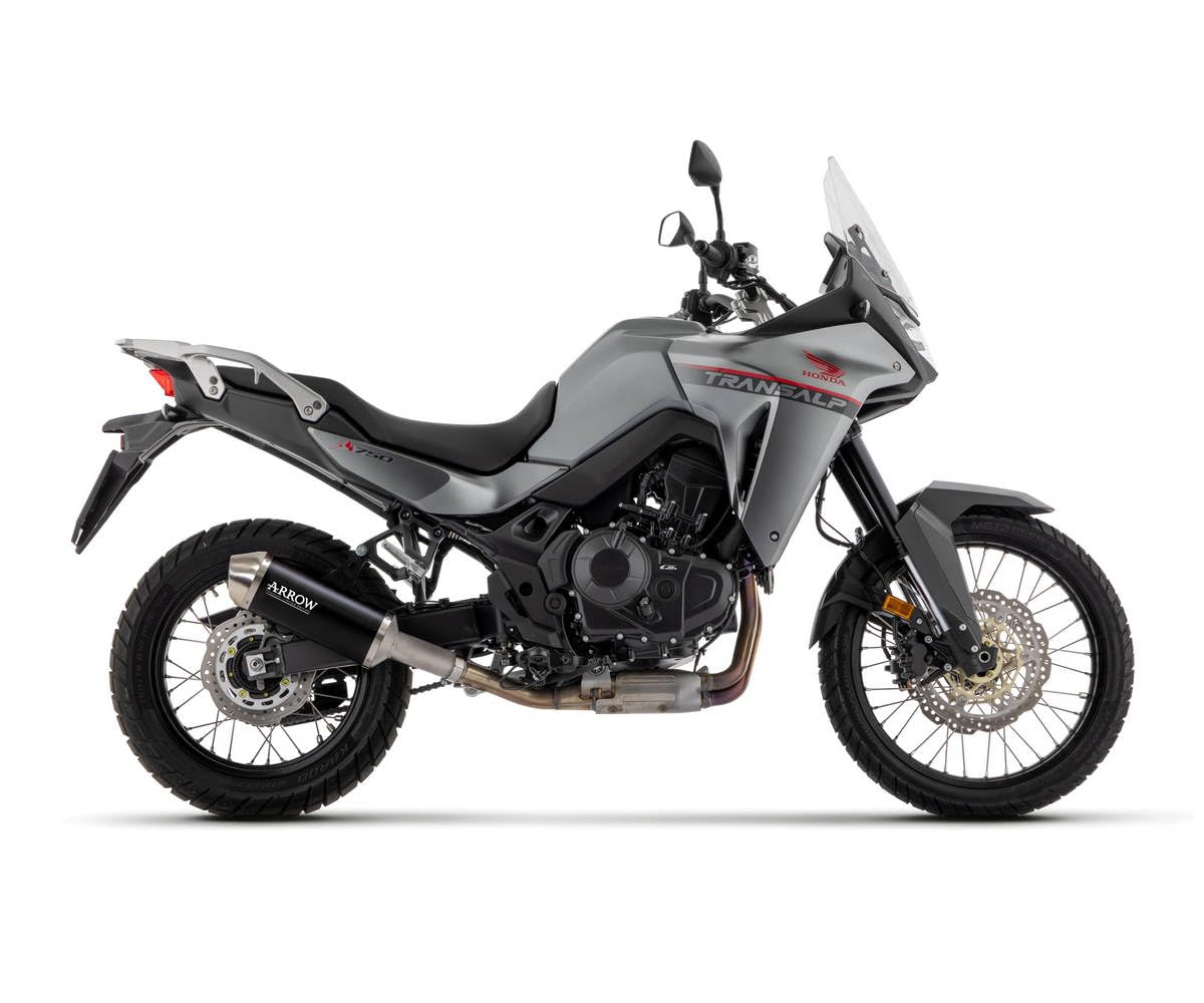 Arrow Edizione Limitata Terminale Di Scarico In Alluminio Nero Compatibile con modello Honda Xl 750 Transalp 2025