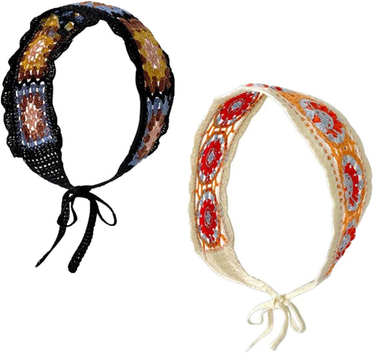 Serre-tête Perles Bohème Femme – Élastique – Rouge – Accessoire Cheveux – Neuf