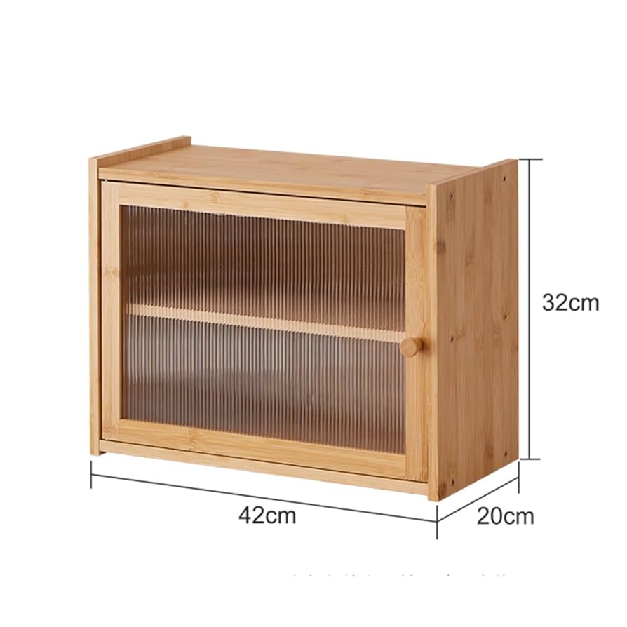 希少 チーク　カップボード　上部のみ 食器棚　キャビネット Amazon｜MJKQ9 収納キャビネット ミニ食器棚 多機能 コンパクト