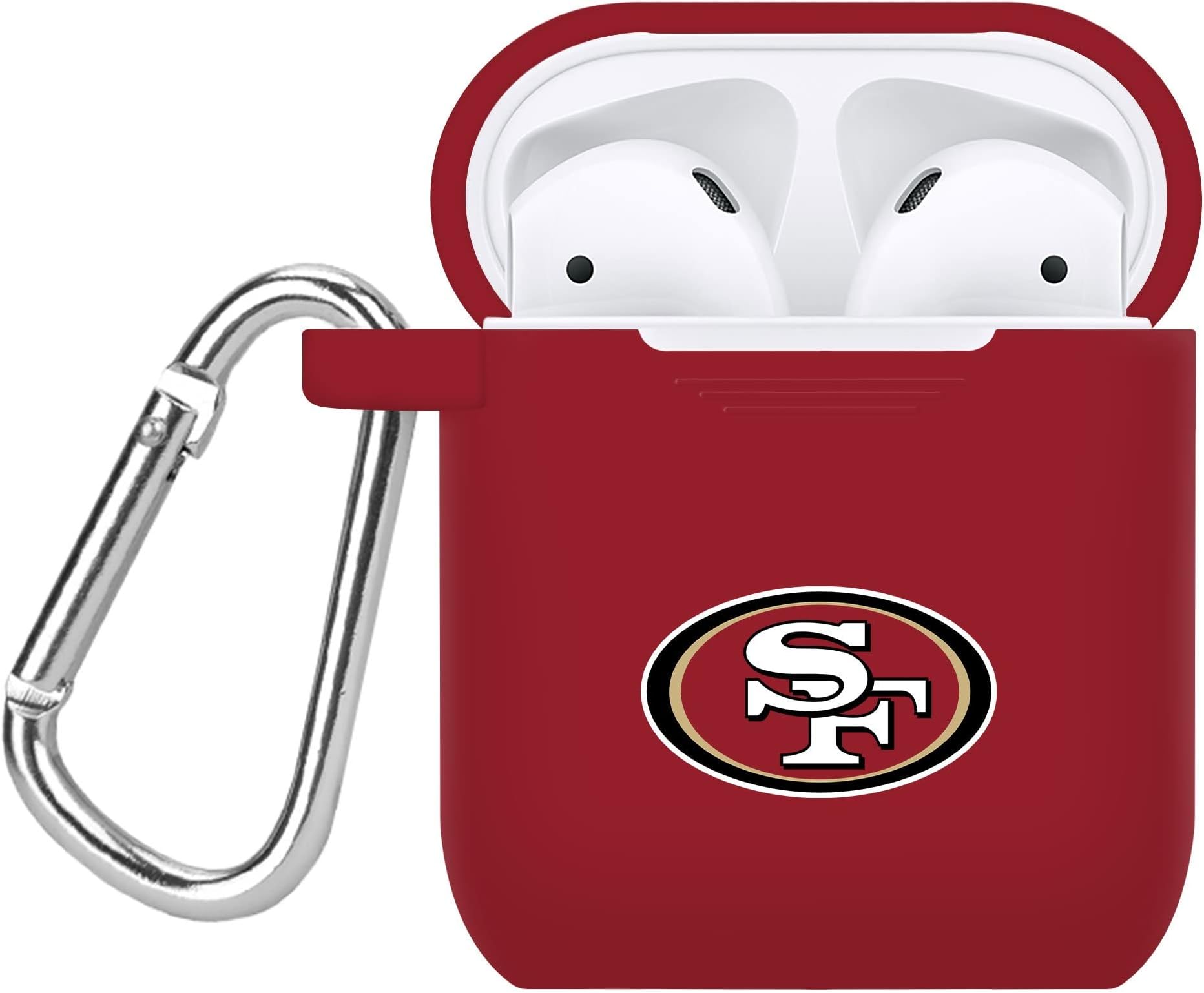 Designed for 49ers Fans Silicone Case Cover with Keychain