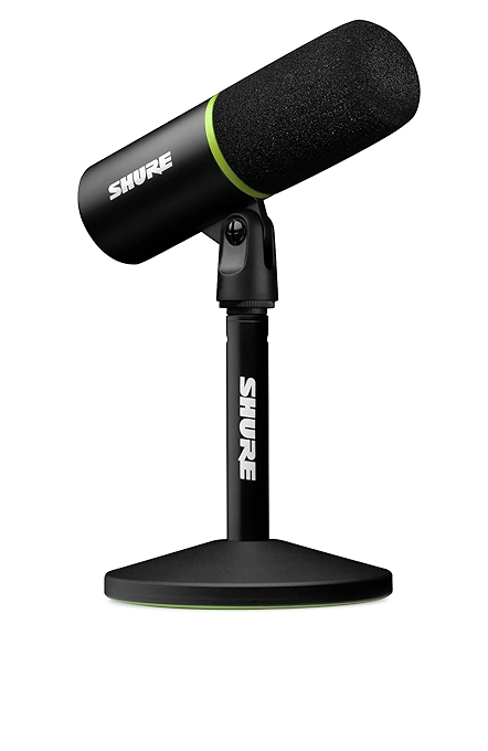 Shure MV6游戏麦克风 动圈USB电脑麦克风 适用于游戏与直播 具备背景噪音消除与实时耳机监控